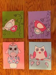 I Don T Draw All That Well But Here S My Homemade Scrapbook Paper And Canvas Wall Art Homemade Art Diy Projects To Try Decor Crafts