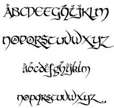 This font is free for private use only! Lotr Alphabet Tattoo Fonts Cursive Calligraphy Fonts Fonts Alphabet