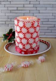 Candy canes and peppermints are two of the more famous holiday candies. Diy Peppermint Candle Easy Holiday Decor Project