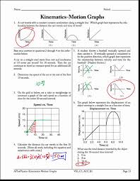 Kinematics Worksheet With Answers Fresh Motion Graphs Archives Regents Physics In 2020 Motion Graphs Graphing Persuasive Writing Prompts