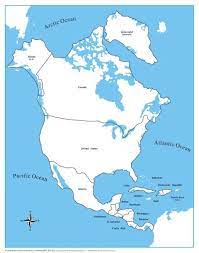 The map notes all the capital cities such as washington d.c., ottawa, guatemala. North America Control Map Labeled