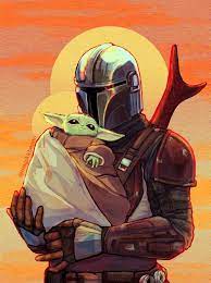 The Mandalorian Star Wars Artwork Yoda Wallpaper Star Wars Art