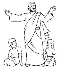 You can print the booklet, which is 2 per page in color or black & white here: Jesus Coloring Pages Free Coloring Home