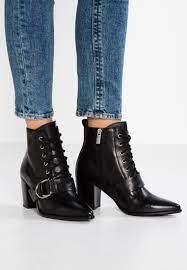 Bronx Botki Sznurowane Black Zalando Pl Latest Fashion Shoes Women Shoes Trending Womens Shoes