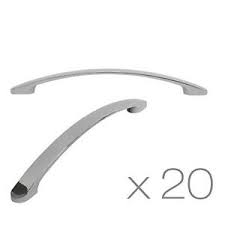 A driver jumped off an overloaded tractor right before it hurtled out of control, blew a tyre and ov. 20x Bowed Solid Chrome Kitchen Cupboard Cabinet Drawer Door Handles 128mm Ebay