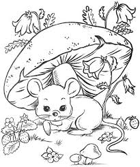 Because there are 24 cute mushroom person designs to print and color, downloading each one individually would be annoying and time consuming.all 24 pages are available for download in one single file. Mouse Under Mushroom Coloring Pages Coloring Pages Coloring Pages For Kids And Adults