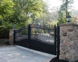 All double gate fences are custom, made. Top 60 Best Driveway Gate Ideas Wooden And Metal Entrances