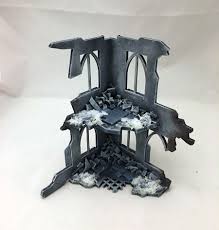 Sword Of Templar Terrain Showcase Ttcombat Buildings From Ruin Sector Set Painting Tutorial The 5th Of November Grey Knights