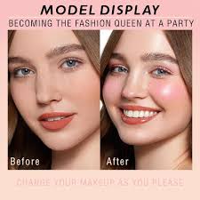 פלטת איפור של HOSAILY 16 צבעים, פלטת איפור מדגיש סומק מינרלי מט מט משיי,  פלטת הפנס סומק ברונזר לפיסול פנים לזוהר טבעי : יופי וטיפוח