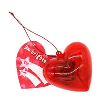Scarlet hearts on enormous cards; 26 Packs Kids Valentines Party Favors Set Includes 26 Led Jelly Light Up Rings Filled Hearts