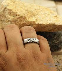 Men S Hammered Wedding Band In Silver Unique Men S Etsy Hammered Wedding Bands Rustic Wedding Bands Mens Wedding Bands Hammered