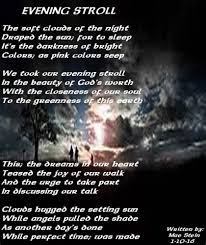 An Evening Stroll Nature Poems Prayer Poems Nature Poem Poems