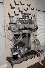 Festive fall mantel décor can really turn your house into a home. Spooky Halloween Mantel Decor Black And White Halloween Decor
