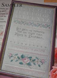 God Gave Us Memories Roses Sampler Cross Stitch Chart