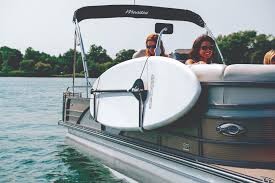 Replacement railing for pontoon boats. Surfstow Suprax Single Board Pontoon Rail Mounting Storage System