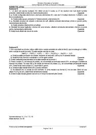 Se punctează oricare altă modalitate de rezolvare a cerințelor, nu se acordă punctaje intermediare, altele decât cele prezentate explicit în barem și nu se acordă fracțiuni de punct. Barem Chimie È™i Biologie Anatomie Bac 2020 Cum Se Rezolvau Subiectele