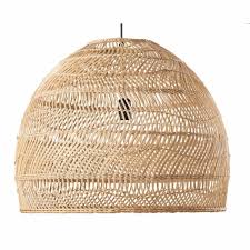 Chez forestier, oluce, et d'autres. Suspension En Rotin Tresse D60 Wild Maisons Du Monde