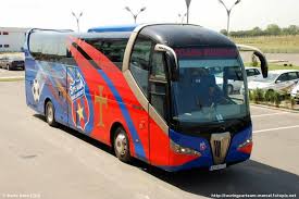 Autocar Oficial Del Steaua De Bucarest Noge Titanium Autobus Bus Futbol