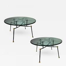 This juliette glass top coffee table will slay the design game. Pair Semi Globe Coffee Tables Engraved Glass Top Side Table Tables Galerie Andre Hayat