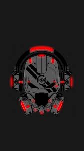 Gamer Terminator Seni Gelap Ilustrasi Wallpaper Ponsel