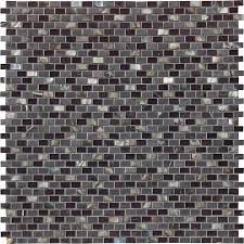Msi Midnight Pearl 12 In X 12 In X 8 Mm Glass Metal And Stone Mesh Mounted Mosaic Wall Tile 1 Sq Ft Sglsmt Mnprl8mm The Home Depot Mosaic Wall Tiles Stone Mosaic