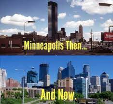 Severe thunderstorm warnings in southern, central minnesota after record warmthloving the summer temperatures? Minneapolis Skyline Then And Now Minnesota Life Minnesota Travel Minneapolis