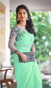 Maybe you would like to learn more about one of these? Aqua Green Georgette Silk Saree With Blouse Pinksaree