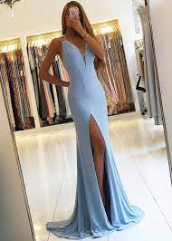 Long Sky Blue Mermaid Prom Dresses Elegant Sofiedress Light Blue Prom Dress Prom Dresses For Teens Long Prom Dresses Uk