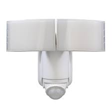 180 Degree White Solar Powered Motion Led Security Light With Battery Backup Store Return Walmart Com Walmart Com