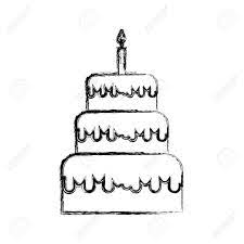 Set of cute modern fashion objects for congratulations on your birthday: 20 Pretty Image Of How To Draw A Birthday Cake How To Draw A Birthday Cake Sketch Draw Birthday Cake Cartoo Cake Sketch Cake Drawing Happy Birthday Drawings