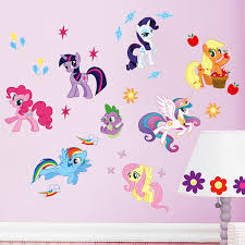 Baby My Little Pony Height Growth Chart Wall Stickers Decals