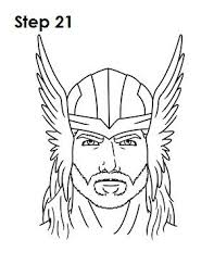 Http Www Easydrawingtutorials Com Index Php Marvel Comics 194 Draw Thor Start 4 Drawing Superheroes Thor Drawing Comic Face