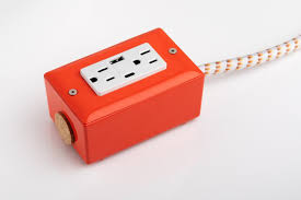 White and brown are the basic colors. Modern Extension Cords Cloth Covered Wire By Conway Electric