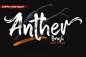 Anther Brush Font By Akifatype Di 2020