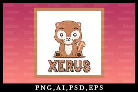 Cute Kawaii Xerus Animal Clipart V31 Graphic By Zerobbat Creative Fabrica