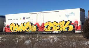 Train graffiti in the rail yard in shenandoah, va. Colorful And Eye Catching Railcar Graffiti Was Probably Put There Illegally Local News Crescent News Com