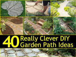 This diy pathway of cedar stepping stones and river rock is looking like a dream and would be a perfect addition to your garden. Tips Bulletin Useful Tips To Make Your Everyday Life Just A Bit Garden Path Ideas Diy Garden Path Garden Paths