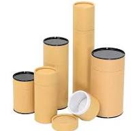 Star Packaging Tea Tin Lid Canister Packaging Cardboard Box Cmyk Printing  Rolled Edge Paper Cylinder Tube