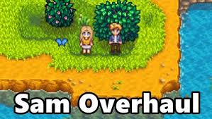 This Mod Changes The Look Of Sam And His Portrait I Changed His Hair Shoes Eye Colour And Portrait Stardew Valley Valley Sam