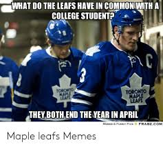 This is a decent little wisecrack. Maple Leafs Memes Thug Life Meme