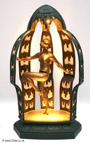 Now you can shop for it and enjoy a good deal on aliexpress! A Wonderful And Rare Art Deco Spelter Lamp Circa 1920 S France Temple Dancer By Limousin The Gold Painted Metal F Art Deco Lamps Art Deco Lighting Art Deco