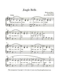 Jingle Bells Free Printable Christmas Piano Sheet Music For Early Intermediate Piano Player Piano Sheet Music Free Christmas Piano Christmas Piano Sheet Music