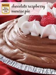Chocolate Raspberry Mousse Pie Yummy Pie Recipes Raspberry Mousse Delicious Pies