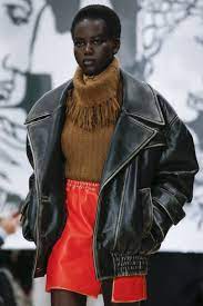 Miu Miu Autumn Winter 2018 Ready To Wear Leather Jacket Outfits Fashion Ready To Wear