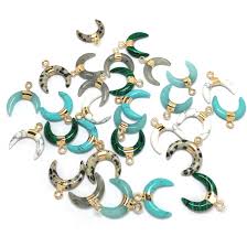 Sicak Satis Ay Sekli Dogal Tas Kolye Kolye Charms Kolye Taki Yapma Malzemeleri Fit Necklaces16x17mm Cin Den Ve Diger Ulkelerden Uru Taki Yapimi Taki Yapma Taki