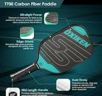 T700 Pickleball Paddles Pp Honeycomb Core Ergonomic Handle For A Larger  Premium Carbon Fiber Surface For Control Spin With Case G 601099541931697