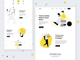 Edu Education Landing Page Website Design Layout Web Layout Design Ecommerce Web Design