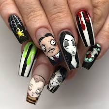 Unas Decoradas De Los Locos Adam Manicura De Unas Unas De Maquillaje Unas Postizas De Gel