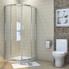 Sunny Showers 800 X 800 Mm Modern Quadrant 6mm Sliding Glass Shower Enclosure With Stone Tray Fre Quadrant Shower Enclosures Shower Cubicles Shower Enclosure