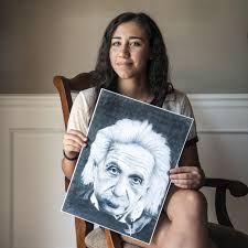 Learn how to draw albert einstein simple _ pictures using these outlines or print just for coloring. Vincent Defelice S Daughter Receives National Recognition For Einstein Drawing The Spokesman Review